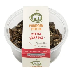 Met Pit Nederlandse Pompoenpitten Pittig Gekruid 150g* Zaden, Granen, Noten En Vruchten