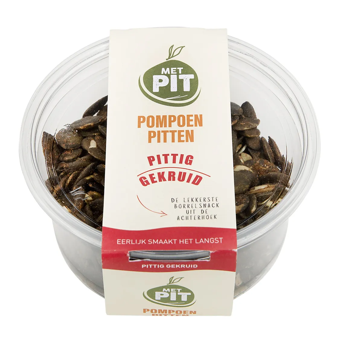 Met Pit Nederlandse Pompoenpitten Pittig Gekruid 150g* Zaden, Granen, Noten En Vruchten