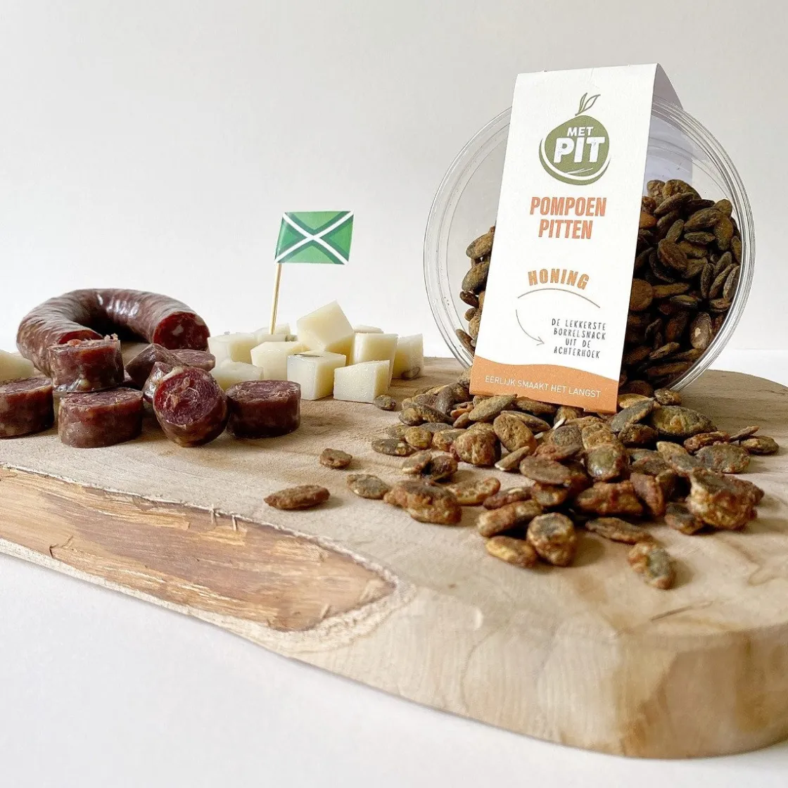 Met Pit Nederlandse Pompoenpitten Honing 150g* Zaden, Granen, Noten En Vruchten