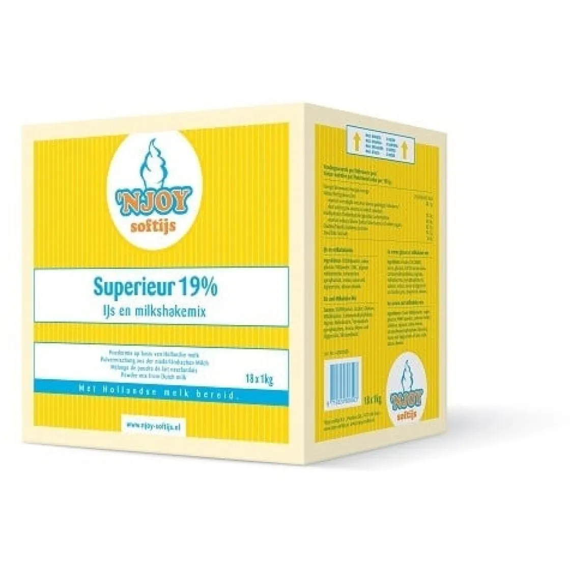 Njoy IJsmix Poeder Superieur 19% (18x1kg)* Ijsmixen