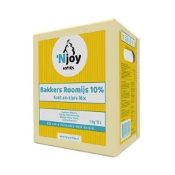 Njoy IJsmix Vloeibaar K+K Bakkers Roomijs 10% (10 liter)* Ijsmixen