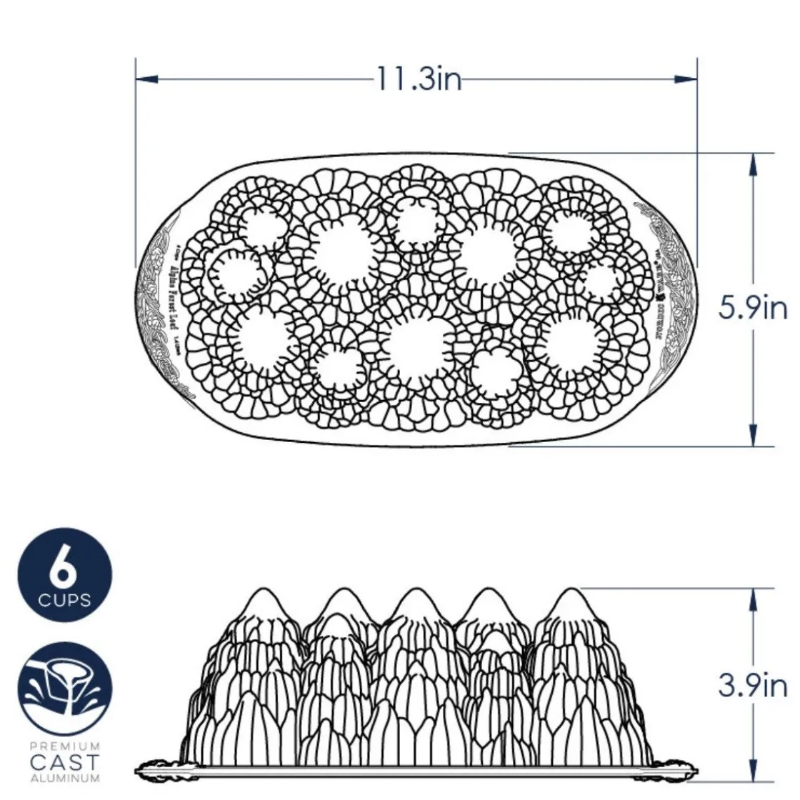 Nordic Ware Alpine Forest Bakvorm* Speciale Bakvormen