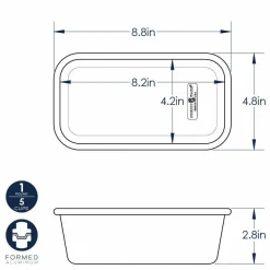 Nordic Ware Broodbakvorm 10x20cm* Rechthoekige Bakvormen