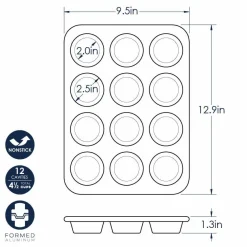 Nordic Ware Cupcake/Muffin Bakvorm 12 stuks* Speciale Bakvormen