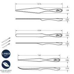 Nordic Ware Finishing Tool Kit 3st* Paletmessen|Messen En Zagen