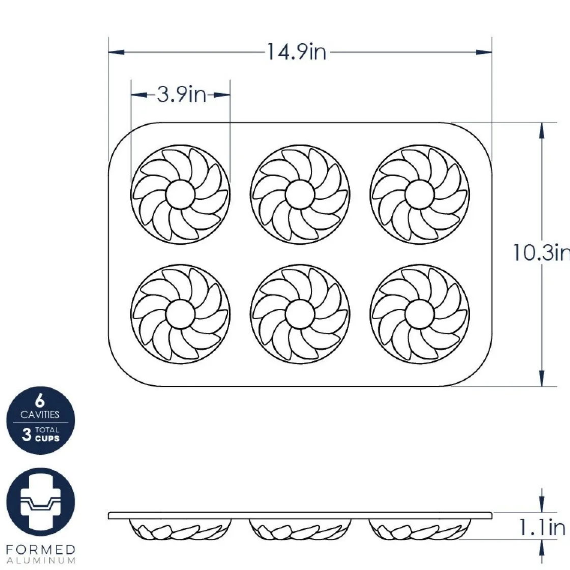 Nordic Ware French Twist Donut Bakvorm* Speciale Bakvormen