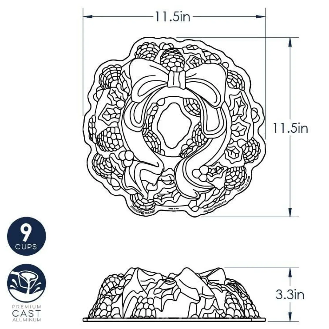 Nordic Ware Holiday Tulband Bakvorm* Speciale Bakvormen