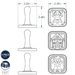 Nordic Ware Koekjesstempel Gingerbread Set/3* Figuur Stekers