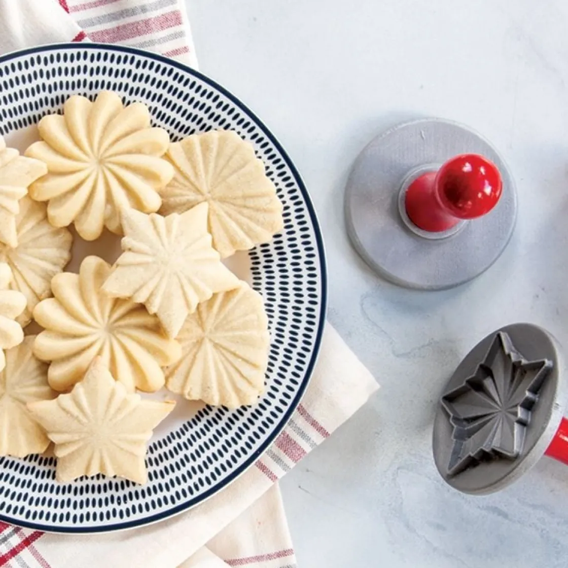 Nordic Ware Koekjesstempel Pretty Pleated Set/3* Figuur Stekers