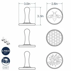 Nordic Ware Koekjesstempel Honey Bees Set/3* Figuur Stekers