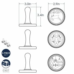 Nordic Ware Koekjesstempel Kerst Set/3* Figuur Stekers