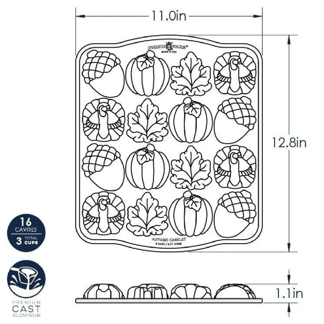 Nordic Ware Mini Herfst Bakvorm* Speciale Bakvormen