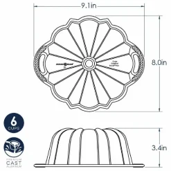 Nordic Ware Original Anniversary Tulband Bakvorm Klein* Speciale Bakvormen