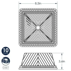 Nordic Ware Tulband Squared Bakvorm*** Speciale Bakvormen