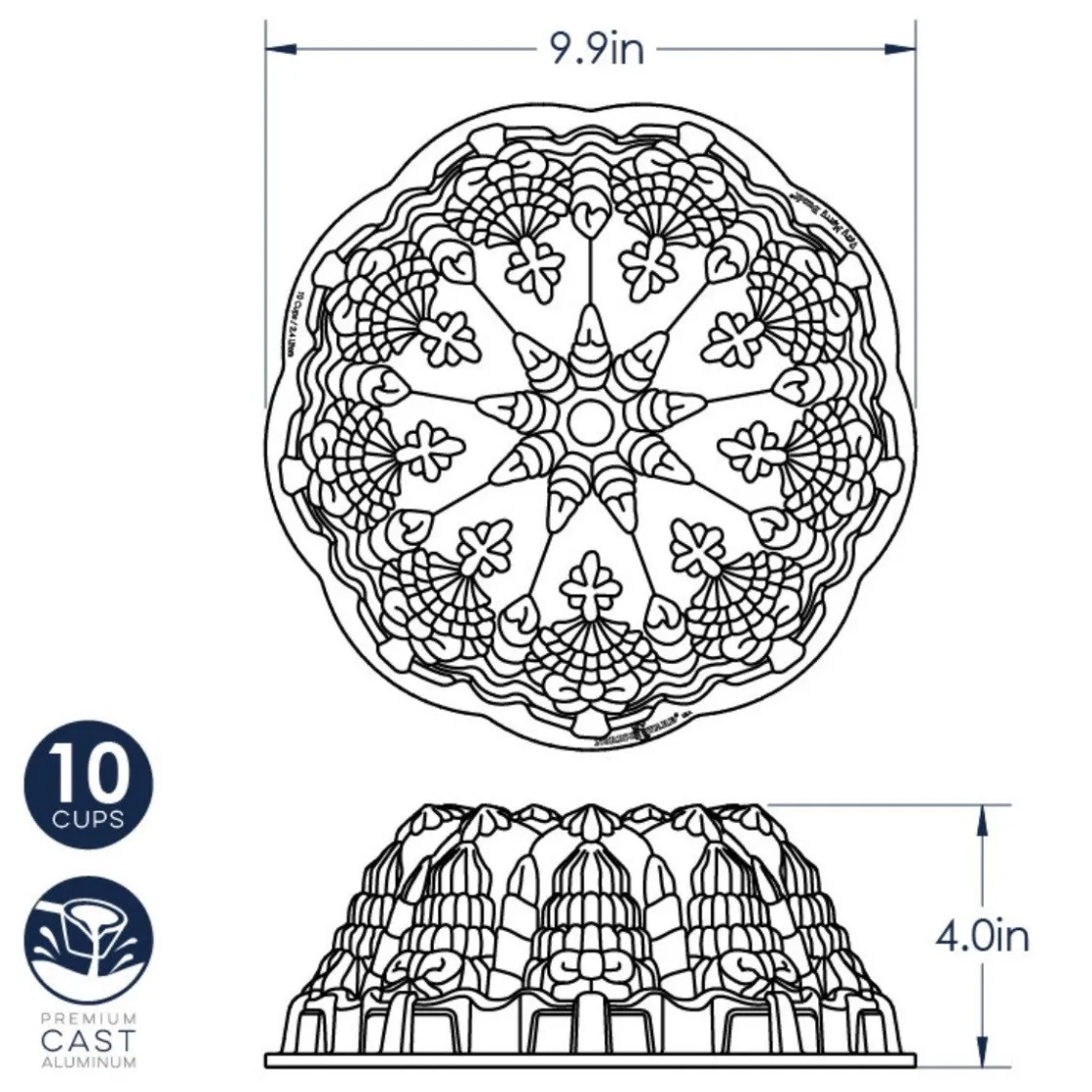Nordic Ware Very Merry Tulband Bakvorm* Speciale Bakvormen