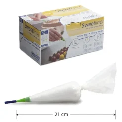 One Way Wegwerp Spuitzak (Cornetje) Transparant 50x 21x12cm* Spuitzakken