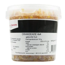 Royal Steensma Orangeade Gekonfijte Sinaasappel 4x4mm 475gr.* Gekonfijt Fruit En Bigarreaux