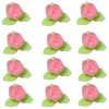Overig Ouwel rozen met 3 groene blaadjes Roze, 81 stuks* Bloem Decoraties
