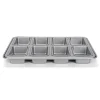 Patisse Mini Broodvorm Silver-Top 8-vaks 34x28cm* Rechthoekige Bakvormen