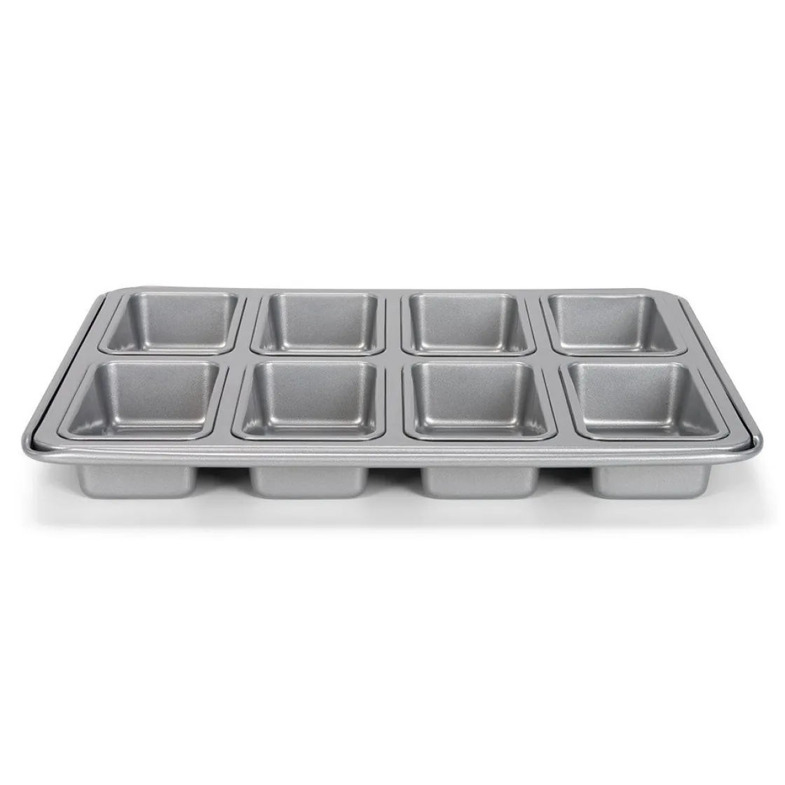 Patisse Mini Broodvorm Silver-Top 8-vaks 34x28cm* Rechthoekige Bakvormen