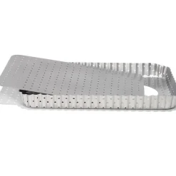 Patisse Quichevorm Geperforeerd Losse Bodem Silver-Top 32x22* Rechthoekige Bakvormen