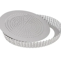 Patisse Quichevorm Geperforeerd Losse Bodem Silver-Top Ø28cm* Ronde Bakvormen