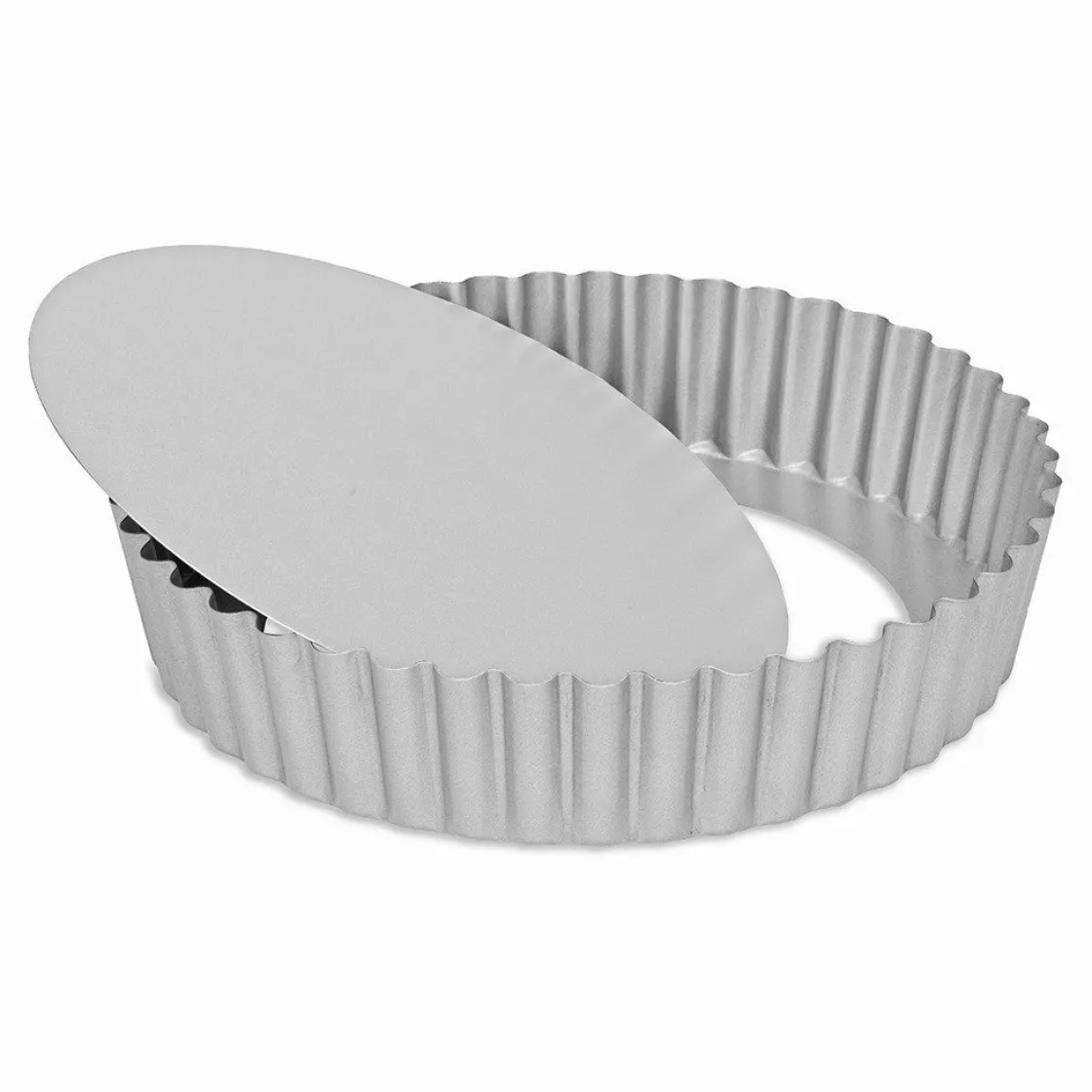Patisse Quichevorm Losse Bodem Hoge Rand Silver-Top Ø15cm* Ronde Bakvormen