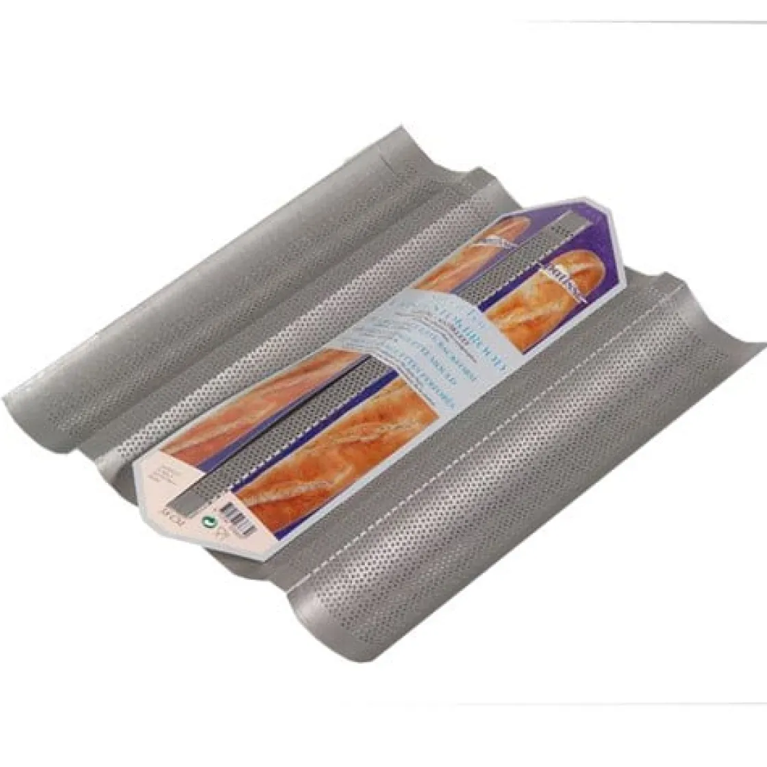 Patisse Stokbroodvorm 4-delig Silver-Top 38cm* Speciale Bakvormen