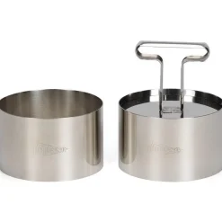 Patisse Taartring met Uitdrukker Ø9cm Set/3* Dessertringen|Ronde Bakvormen