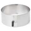 Patisse Taartring Verstelbaar RVS Ø17-30x7(h)cm* Dessertringen|Ronde Bakvormen