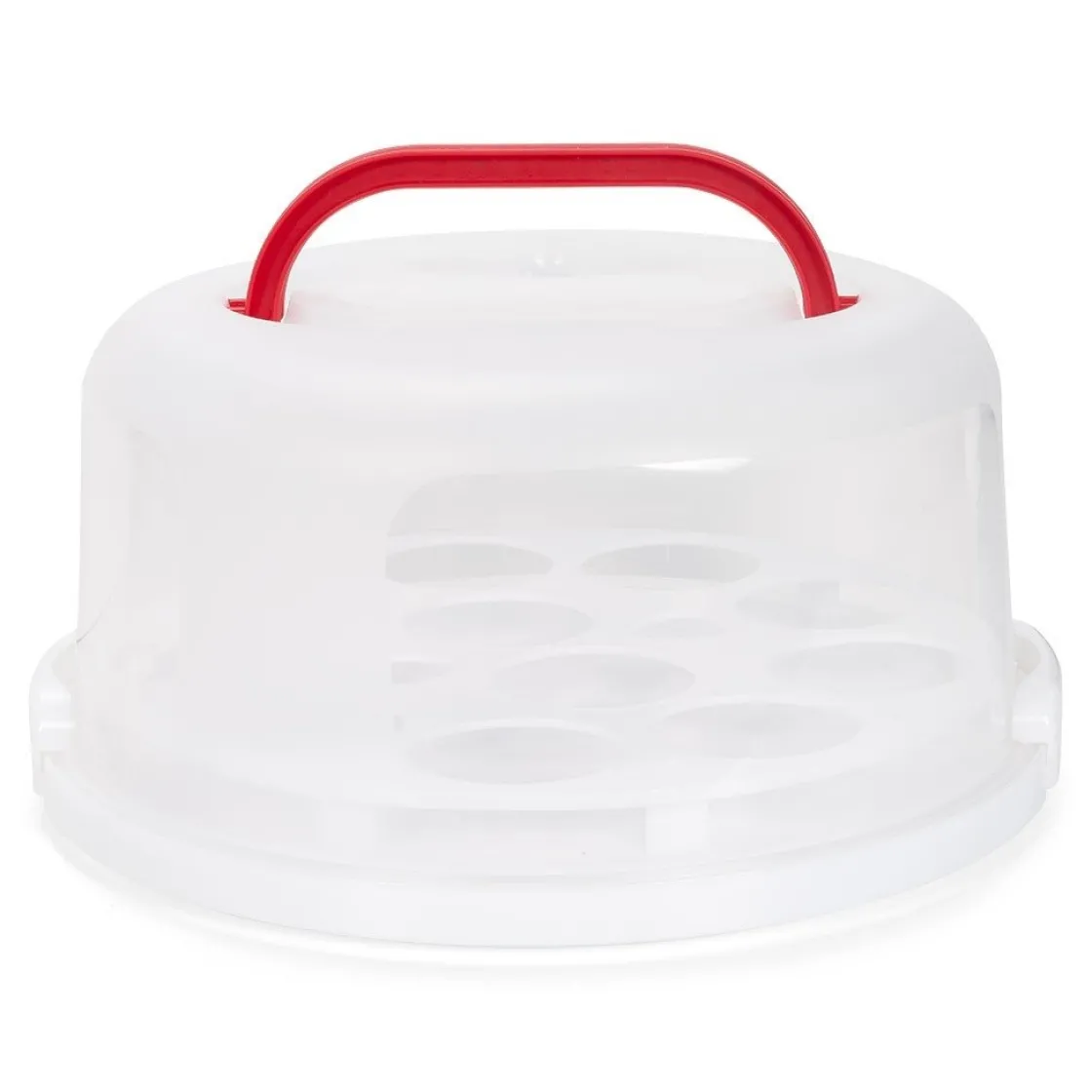 Patisse Transportdoos Kunststof Taart/Cupcake Ø30cm* Taart Transportdozen|Taartdozen