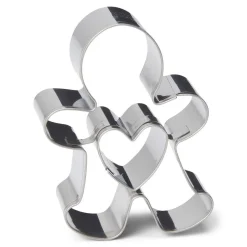 Patisse Uitsteker Speculaaspop/Gingerbread met Hart RVS 7cm* Figuur Stekers