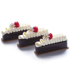 Pavoni Pavoflex 3D siliconen vorm ´Pastel´ 125x28mm (14)* Ijs En Dessert Vormen|Bakvormen Siliconen