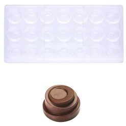 Pavoni Bonbonvorm Rond Babele (21x) Ø30mm* Bonbonvormen