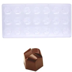 Pavoni Bonbonvorm Zeshoek Fantasia (21x) 26x23mm* Bonbonvormen