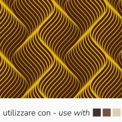 Pavoni Chocolade Transfersheets Gele Golven 34x26cm 10st* Transfersheets