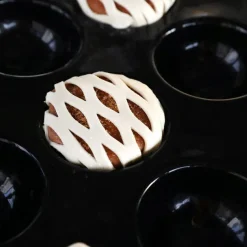 Pavoni Fiberform Halfrond Ø8x4cm (24) 60x40cm* Bakvormen Siliconen