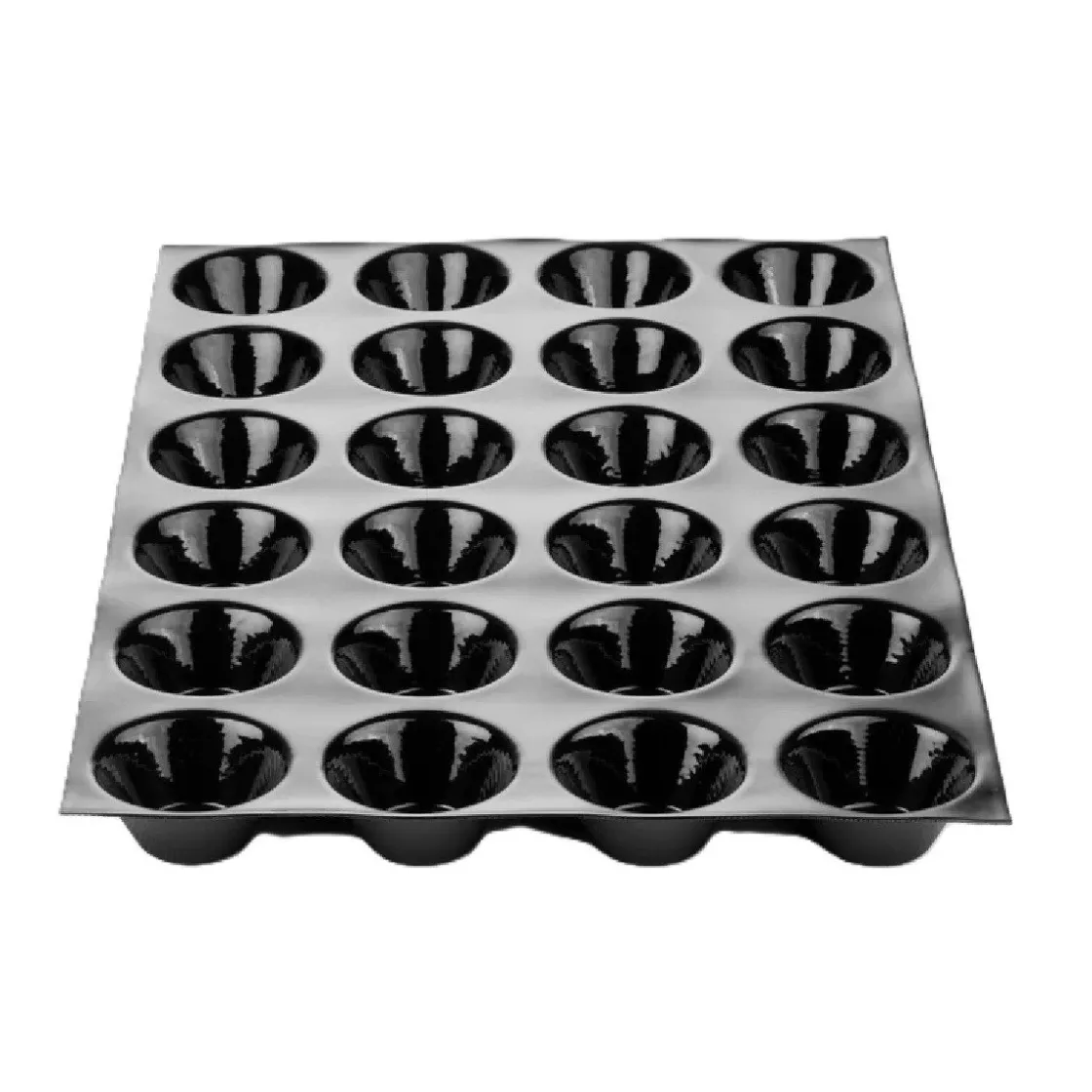 Pavoni Fiberform Muffin Ø8x3,6cm (24) 60x40cm* Bakvormen Siliconen
