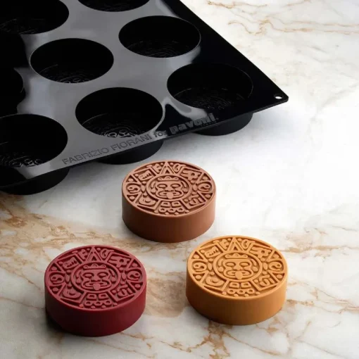 Pavoni Siliconen Vorm Azteca Ø80mm (12) 40x30cm* Ijs En Dessert Vormen|Bakvormen Siliconen