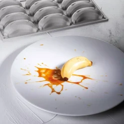Pavoni Siliconen Vorm Banaan 90x40,5mm (12) 30x17,5cm* Ijs En Dessert Vormen|Bakvormen Siliconen