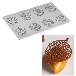 Pavoni Siliconen Vorm Blad 73x55mm (8) 30x20cm* Bakvormen Siliconen|Ijs En Dessert Vormen