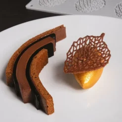 Pavoni Siliconen Vorm Blad 73x55mm (8) 30x20cm* Bakvormen Siliconen|Ijs En Dessert Vormen