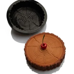 Pavoni Siliconen Vorm Boomstam Ø18,5x4,5cm* Bakvormen Siliconen|Ijs En Dessert Vormen