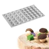 Pavoni Siliconen Vorm Champignon 28x29mm (20) 30x17,5cm* Bakvormen Siliconen|Ijs En Dessert Vormen