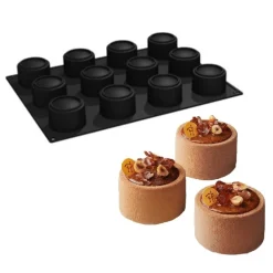 Pavoni Siliconen Vorm Cylindra Ø65x45mm (12) 30x40cm* Ijs En Dessert Vormen|Bakvormen Siliconen