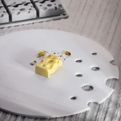 Pavoni Siliconen Vorm Gruyere Kaas 50x31mm (20) 30x17,5cm* Ijs En Dessert Vormen|Bakvormen Siliconen