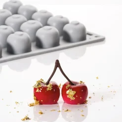 Pavoni Siliconen Vorm Kersen Ø26x12mm (35) 30x17,5cm* Ijs En Dessert Vormen|Bakvormen Siliconen