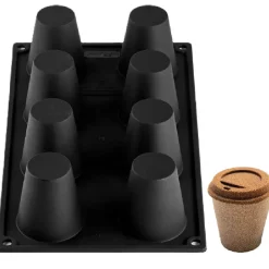 Pavoni Siliconen Vorm Koffiemok Ø60 - Ø55mm (8) Set/2* Bakvormen Siliconen|Ijs En Dessert Vormen