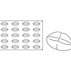 Pavoni Siliconen Vorm Lippen 93x59mm (20) 60x40cm* Bakvormen Siliconen|Ijs En Dessert Vormen
