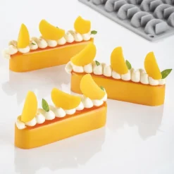 Pavoni Siliconen Vorm Mandarijn 38 x22mm (30) 30x17,5cm* Bakvormen Siliconen|Ijs En Dessert Vormen